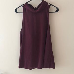 ASTR high neck drape back tank